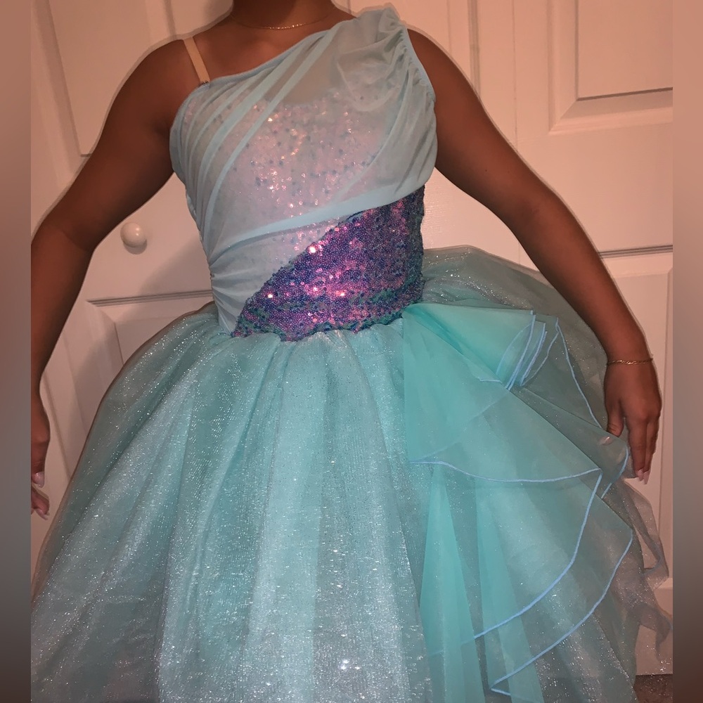 Sparkling Aqua and Purple Kids Costume